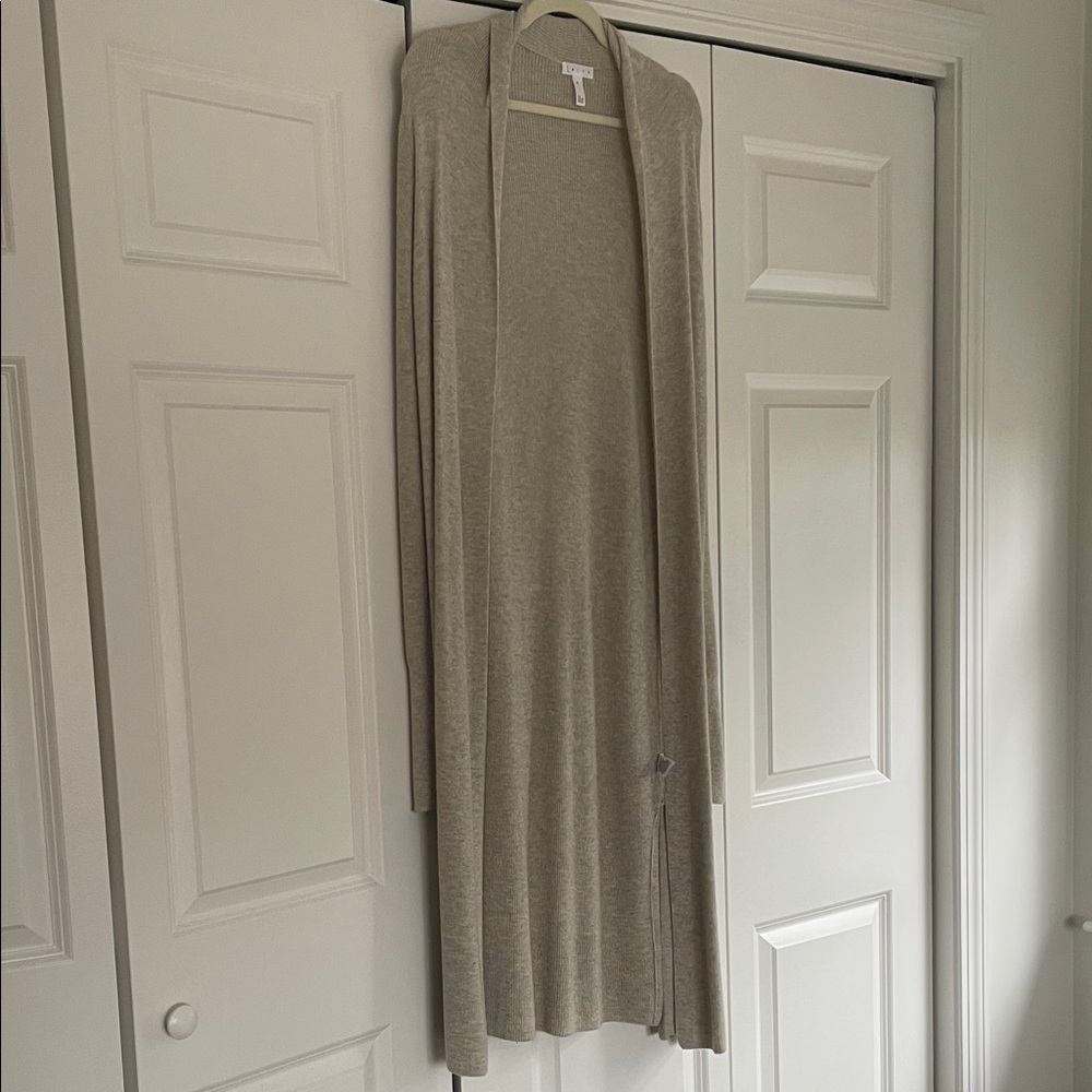 Leith Light Beige Knit Cardigan